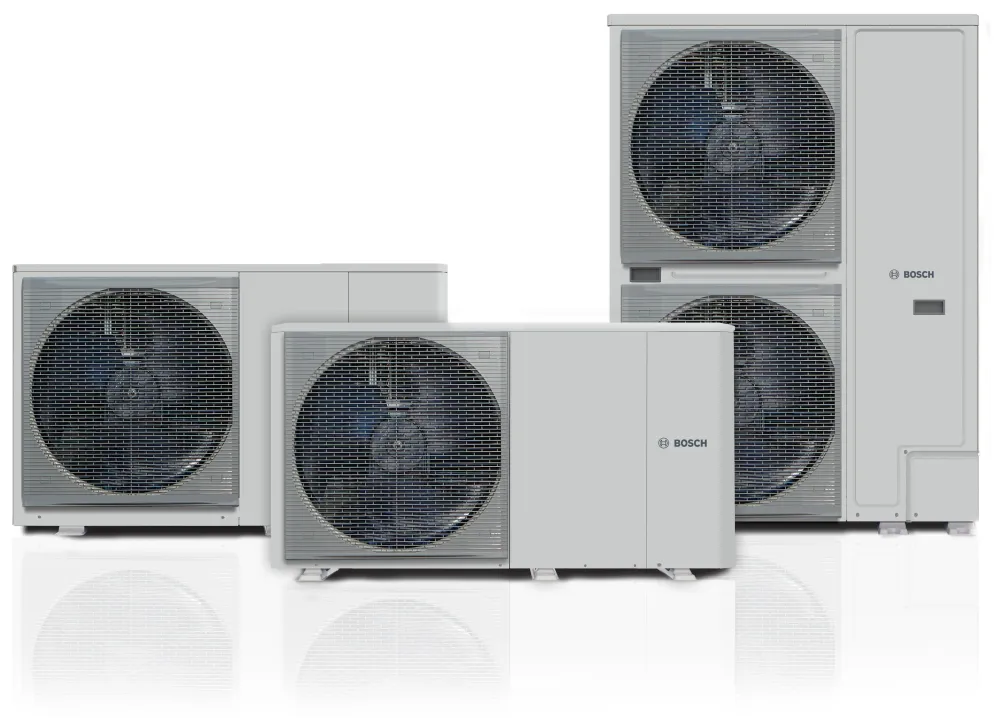 The Worcester Bosch air source heat pump range